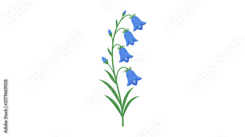 Bluebell Flower Vector Illustration