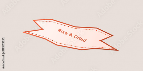 Rice and grind banner with red outline
