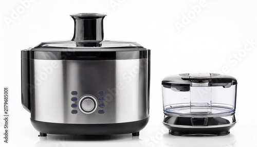 modern food processor appliance isolated on white background