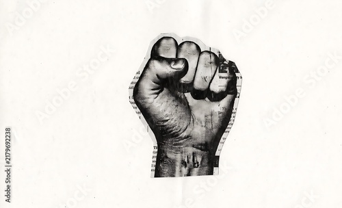 Raised Fist Symbol of Protest and Resistance