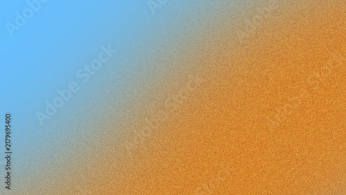 Gradient background transitions from cool blue to warm golden hues