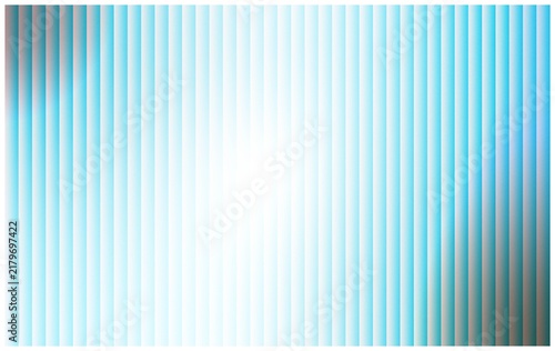 Cyan and white vertical striped textured background with glowing center vertical stripes abstract
