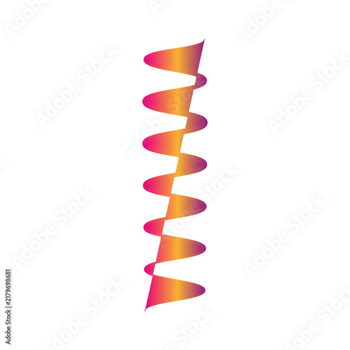 colorful ribbons isolated on white background
