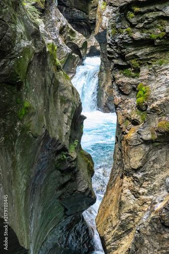 Cuadro en lienzo The Sigmund Thun Gorge in Kaprun near Zell am see in Austria
