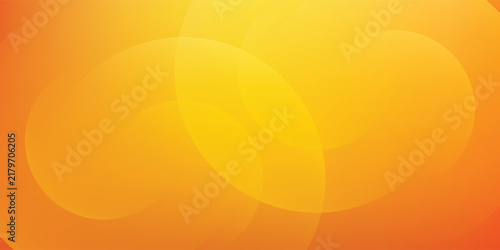Abstract Orange Yellow Gradient Background with Overlapping Circle Waves
