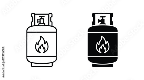 Gas cylinder icon vector illustration