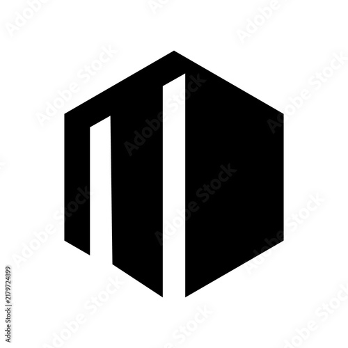 3D Black Cube Box Design with Blank White Background, Empty Packaging Container, Cardboard Package Mockup, Minimal Vector Illustration for Product Template and Business Use
