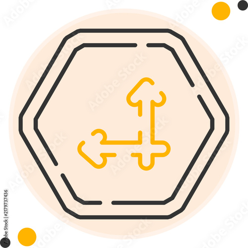 фотографія Two Arrows Vector Icon
