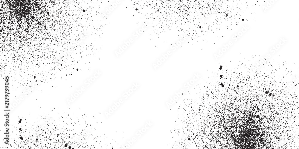 Obraz premium Abstract grunge texture with spray paint splatter pattern on white background