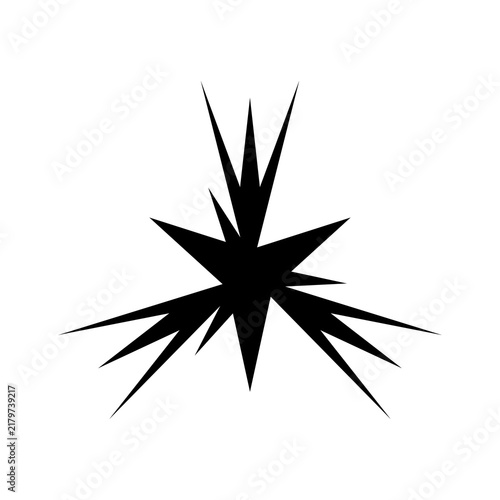 PNG Dynamic black starburst design, transparent background
