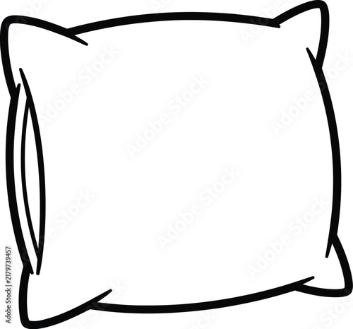 Minimalist square pillow icon design