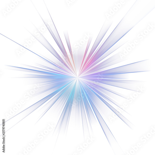 Abstract colorful rays burst.