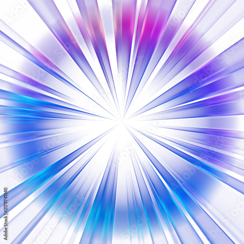 Isolated blue rays.