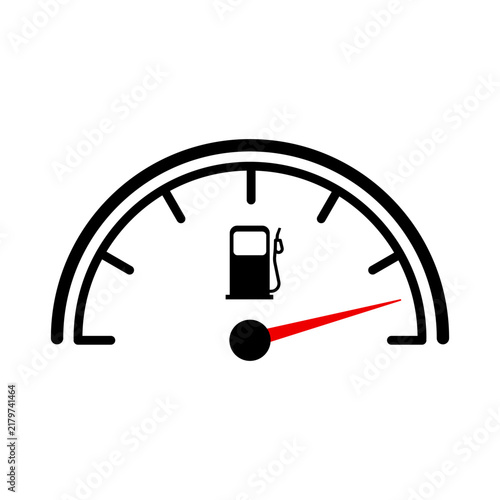 Fuel gauge vector icon