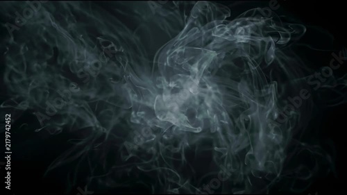Whispy Fog Background in Pure Black Void with Muted Cool Grey Tones, Subtle White Ambient Lighting