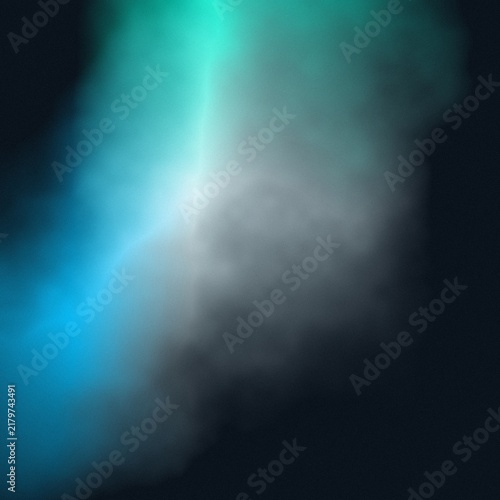 Glowing Blue Smoke Abstract Gradient