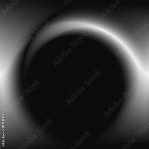 Monochrome Abstract Black Hole Space Background