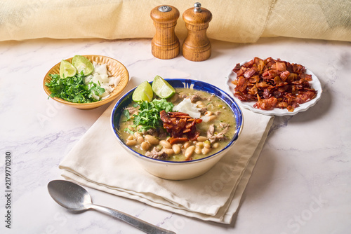 Mexican Food called Carne en su jugo, traditional from guadalajara, jalisco.
