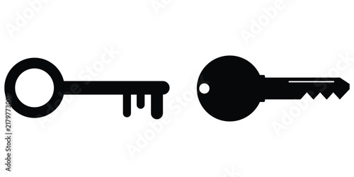 Key icon set. Key vector icon. Key symbol