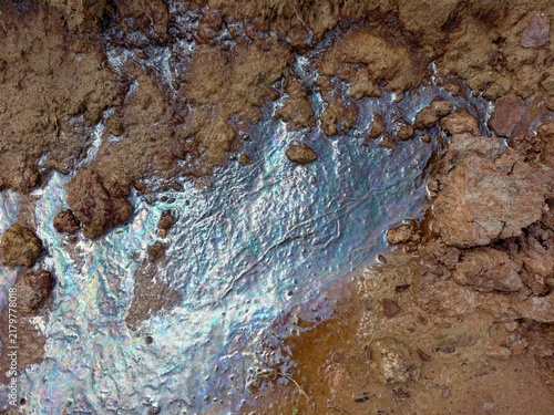 soil layer section of acid soil.