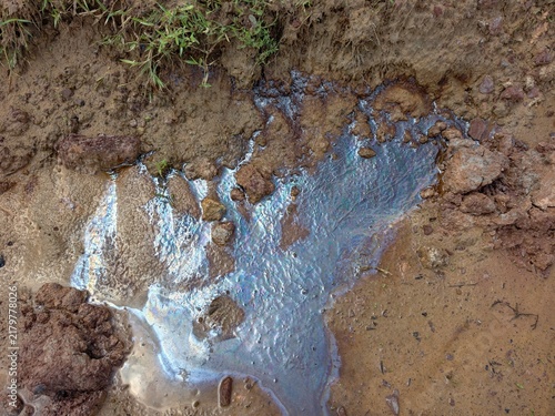soil layer section of acid soil.