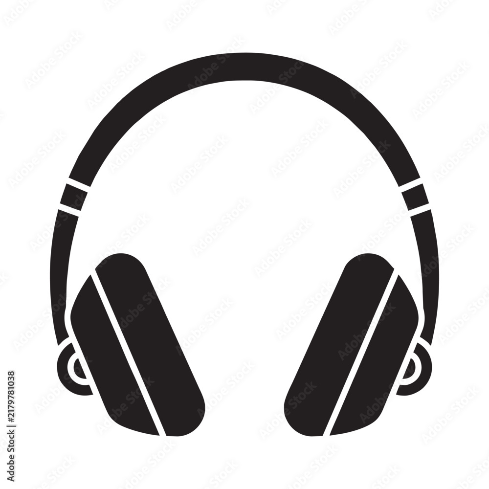 Obraz premium headphones icon on white background
