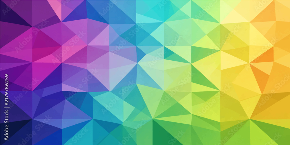 Fototapeta premium Low poly abstract geometric polygonal colorful gradient mosaic background with modern faceted texture vector artwork design
