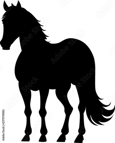 horse silhouette vector