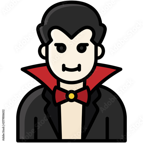 Bild auf Leinwand Vampire Dracula Count Halloween Avatar
