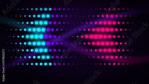 Neon Cyber Wave Halftone Matrix Abstract Background