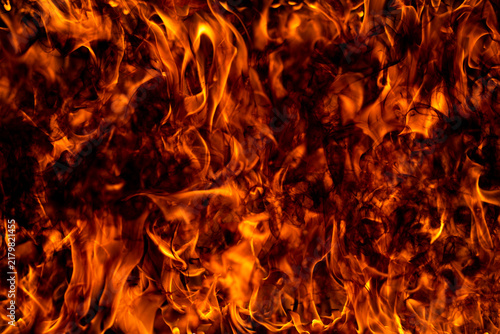 Obraz na płótnie Flame shows glowing flames