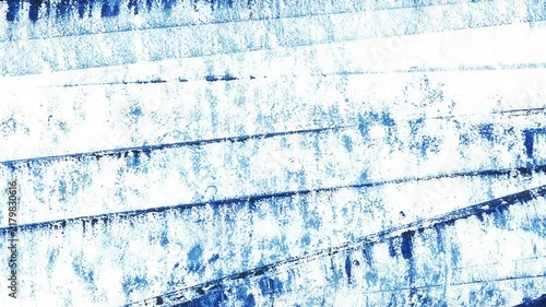 An artistic abstract motion sequence background featuring dynamic diagonal layers of dark navy blue paint, distressed white ink, and expressive grunge brush strokes on canvas.