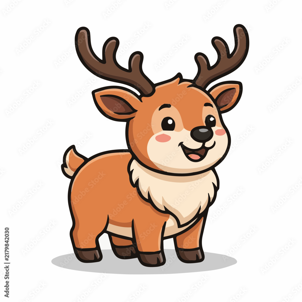Obraz premium Cute 3d Deer