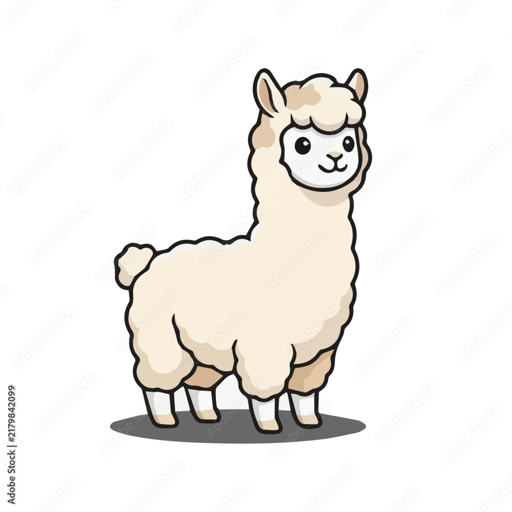 Fototapeta premium Cute 3D Llama
