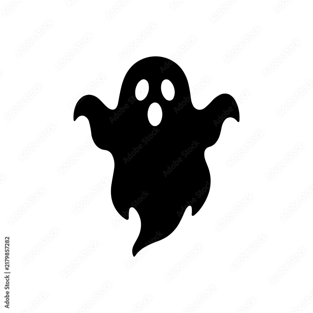 Fototapeta premium Halloween Floating Ghost Icon