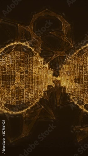 Animation of dna strand and data processing