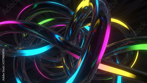 abstract background with glowing lines