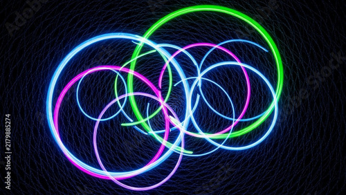 abstract background with glowing lines