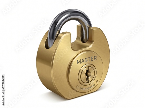 combination lock and key