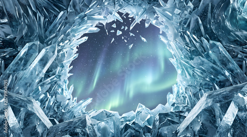 Ice Cave Aurora