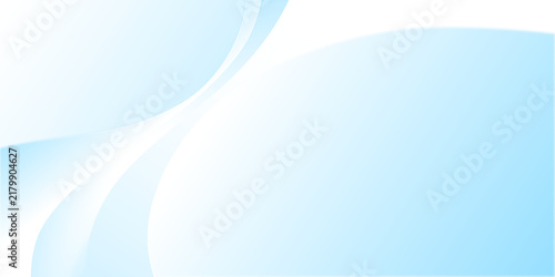 Cuadro en lienzo Abstract white and blue of gradient curves background