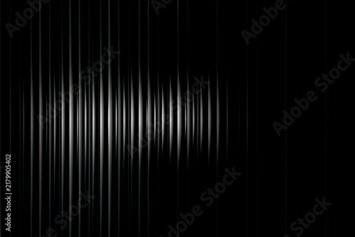 Vertical stripes with a gradient effect create a dark and luminous background lines abstract pattern black white gray luminescence illumination