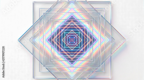 Abstract glass 3D