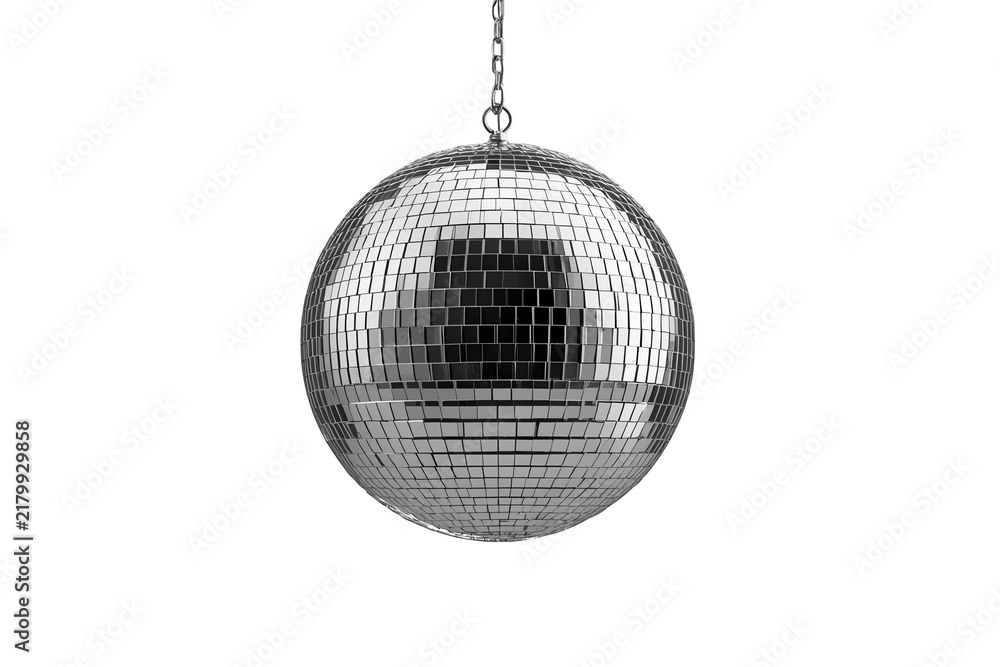 Fototapeta premium Large hanging mirrored disco ball