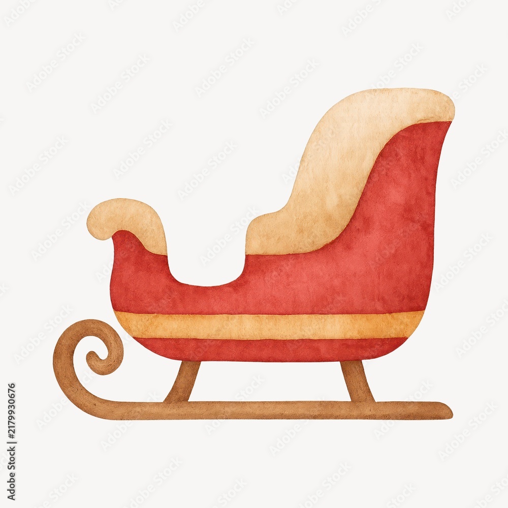 Obraz premium Vintage festive holiday sleigh.