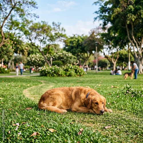 Tapety artystyczne Perro en el Parque