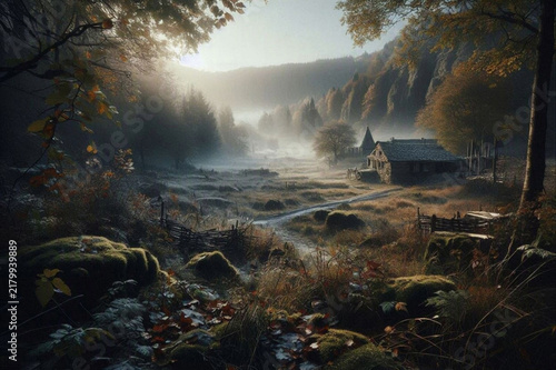 House clearing forest