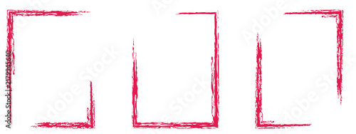pink marker lines stripes, Highlighter hand drawing doodle, Red marker scribble for text box, background, frames, highlighting text, decorative elements on transparent background