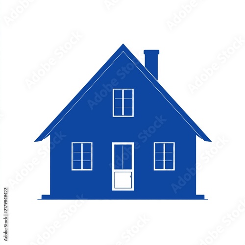 blue house icon