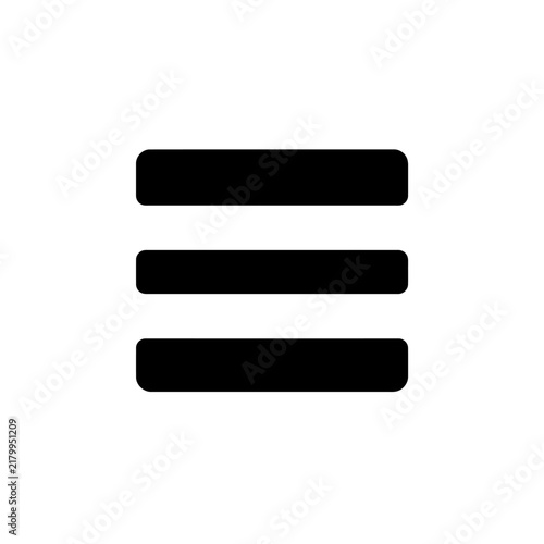 Black horizontal bars on white background representing a minimalist design element